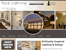Tablet Screenshot of pacelighting.com